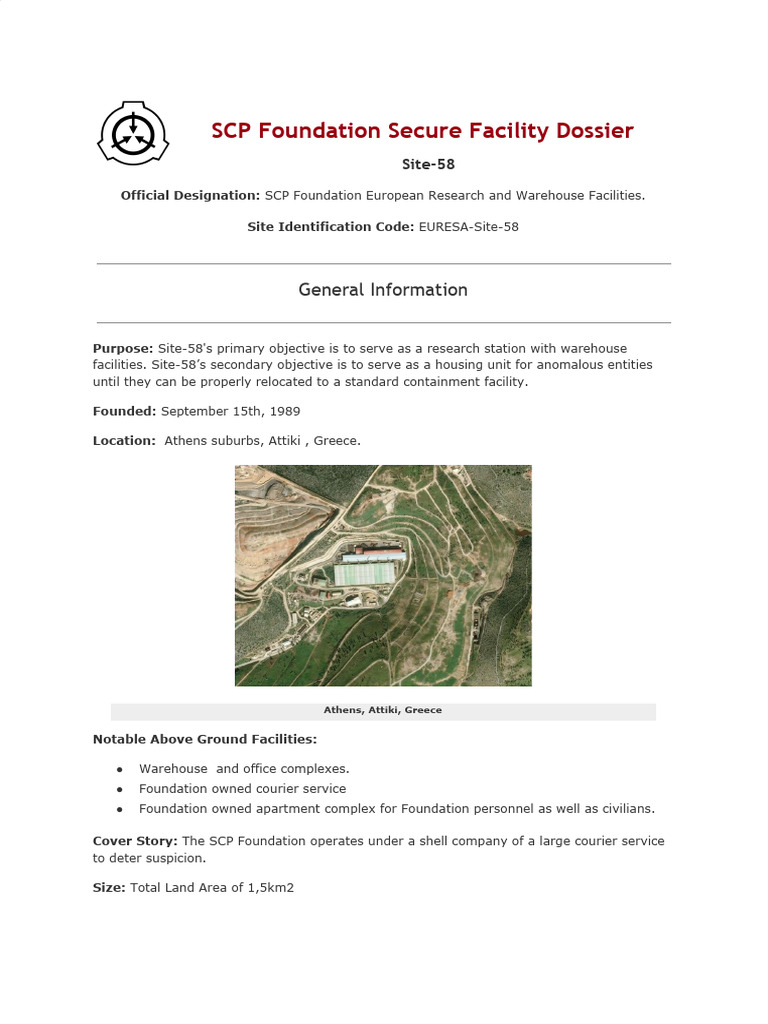 Scp foundation secure facility dossier 1 pdf