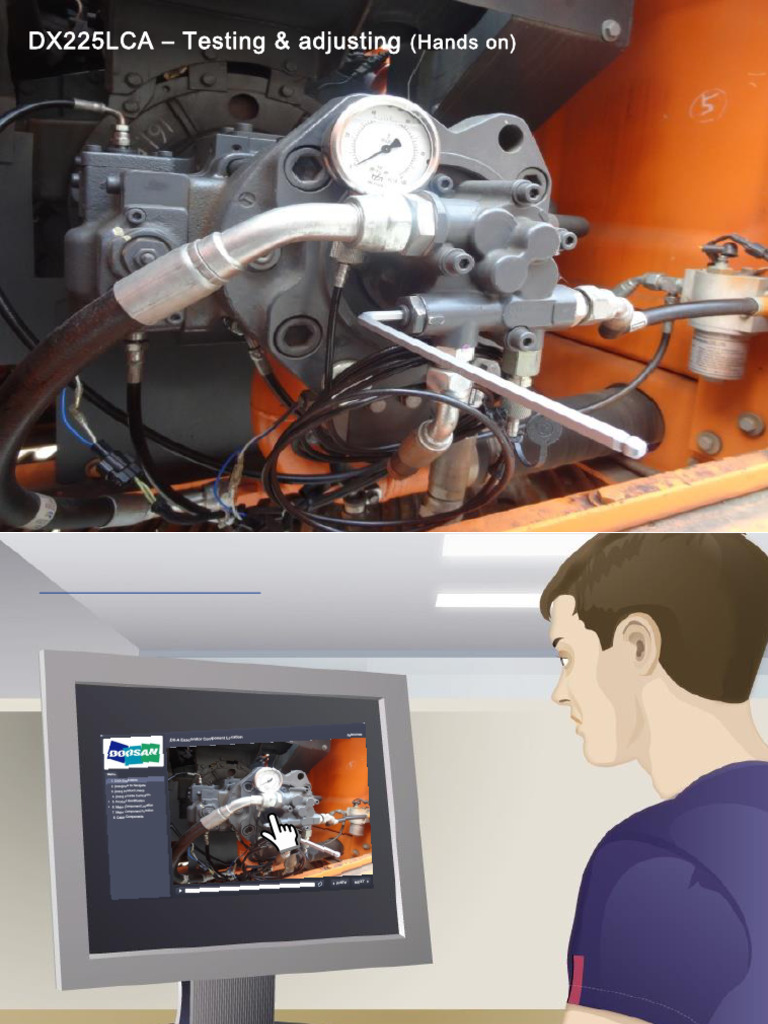 DX225LCA Testing & Adjustment Guide | PDF | Pump | Valve
