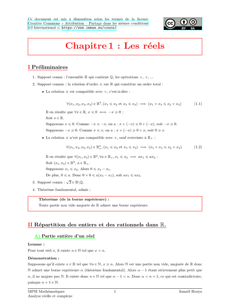 Les Réels | PDF