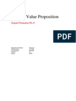 Release Value Proposition: Oracle Primavera P6 v7