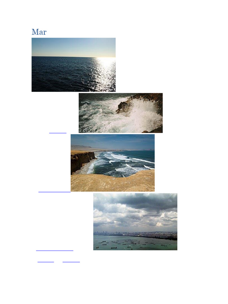 El Mar | PDF | Mar | Viajes