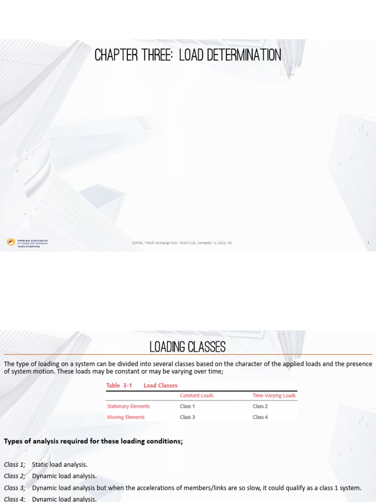 Lecture 2 - Chapter 3 Load Determination | PDF