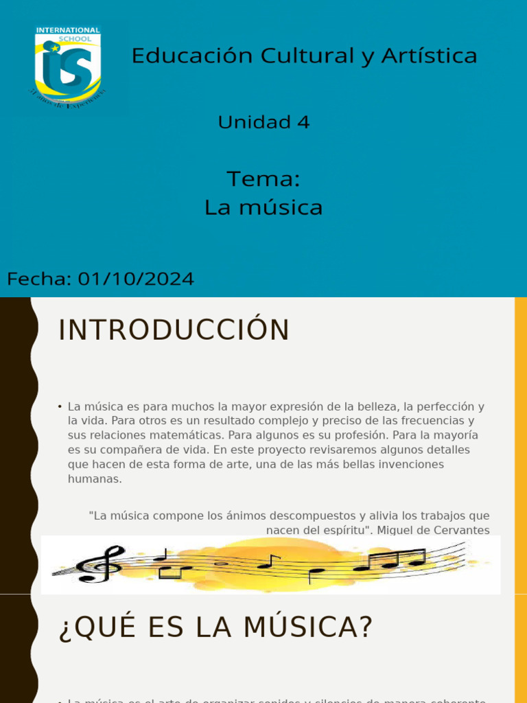 Tema 1 La Música | PDF