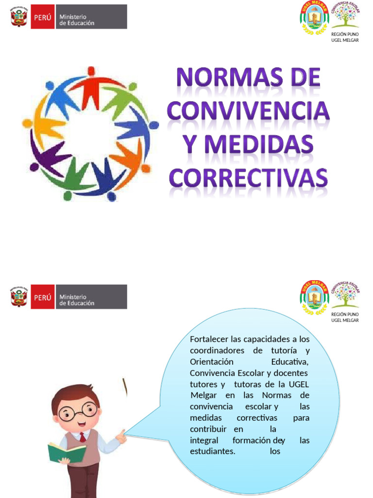 Normas de Convivencia y Medidas Correctivas 2021 | PDF | Adultos ...