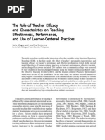 Download The Role of Teacher Efficacy and Characteristics on Teaching Effectiveness by Carlo Magno SN7789850 doc pdf