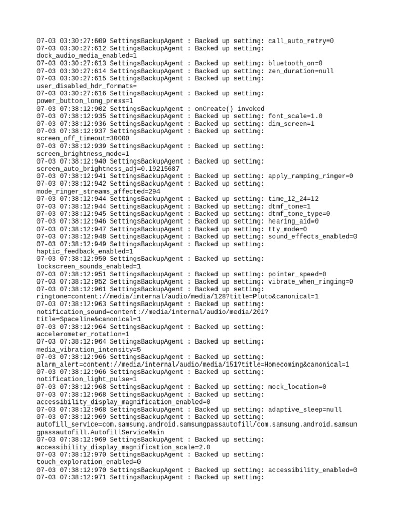 Settingsprovider | PDF