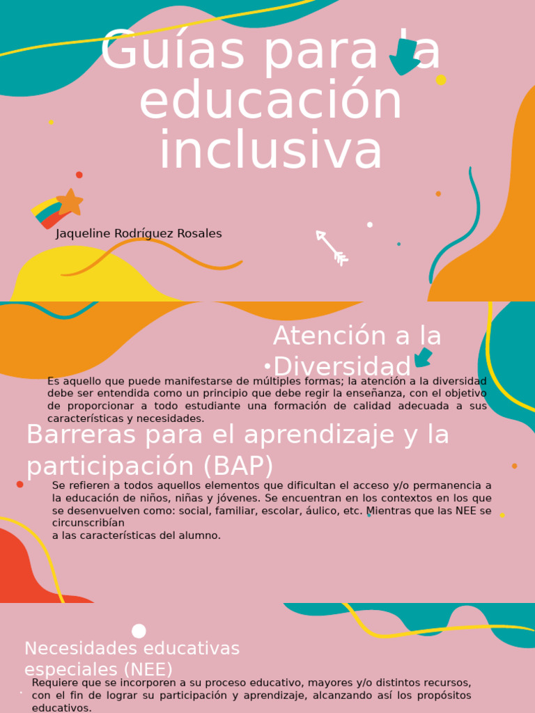 Guías para La Educación Inclusiva | PDF