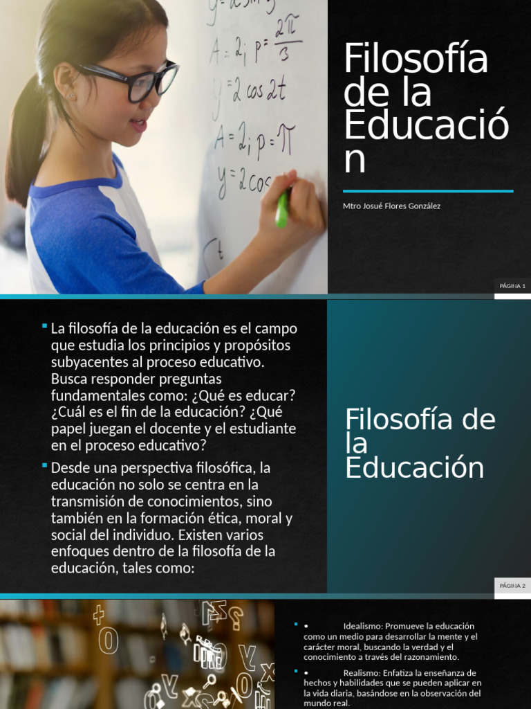 Filosofía de la Educación y Paradigmas | PDF | Aprendizaje ...