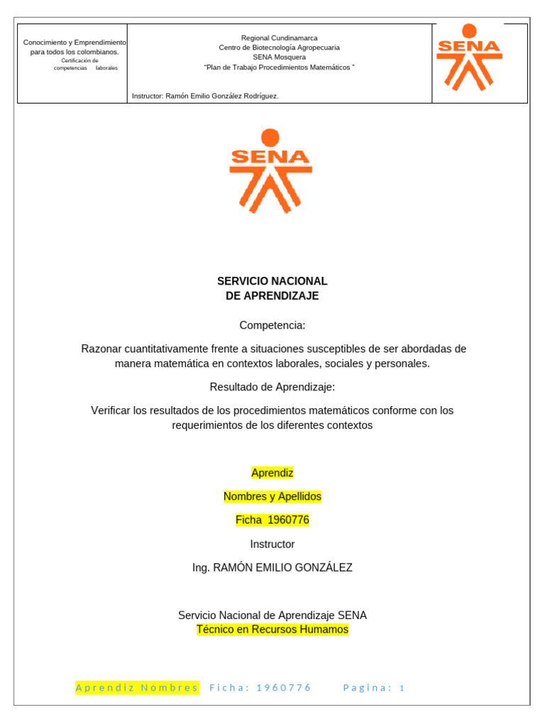 Taller Procedimientos Matematicos VS 2 | PDF