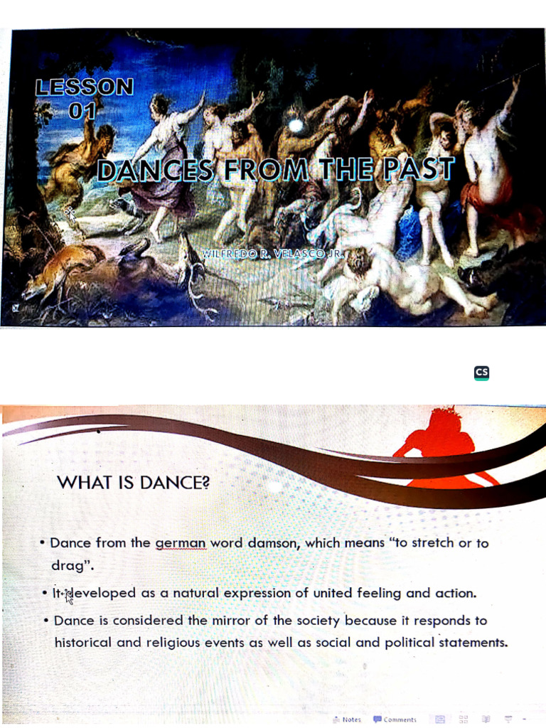 Lesson 01 Dances From the Past (1) | PDF
