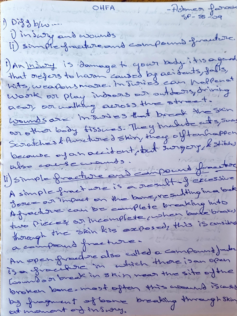 Ohfa Assignment Answers | PDF