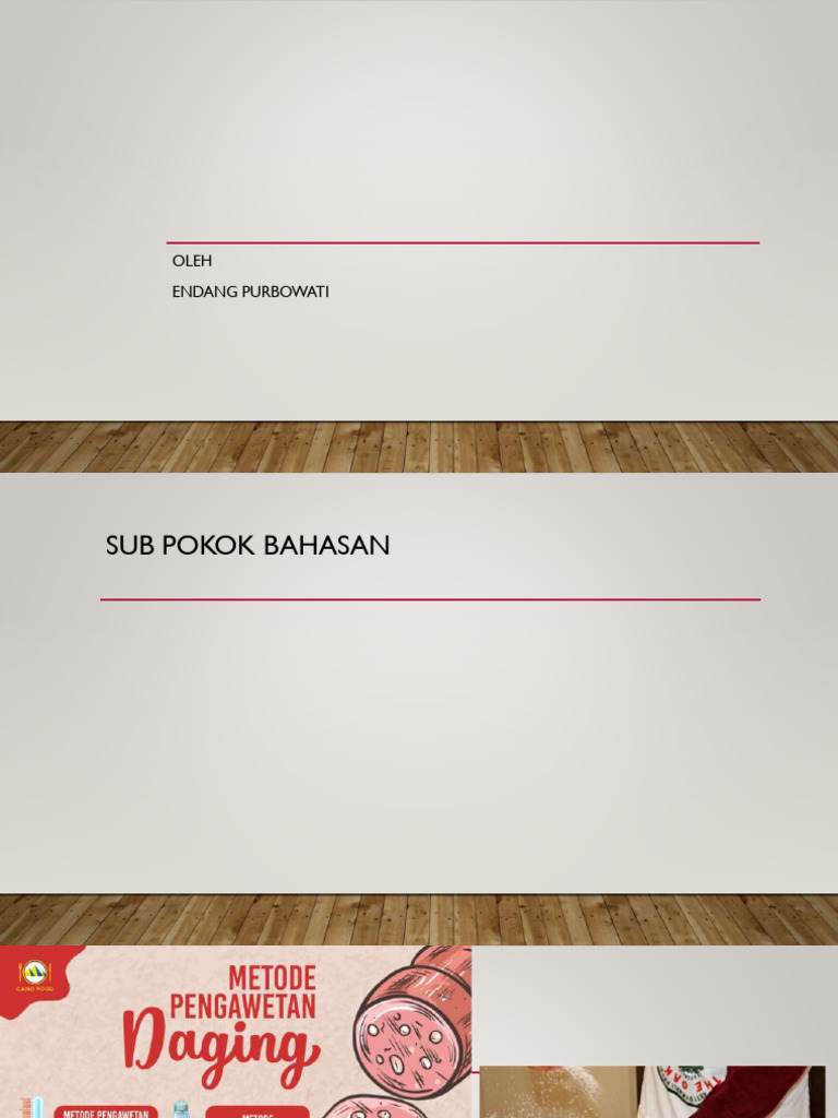 TPHT, Produk Olahan Daging Berbasis Curing | PDF