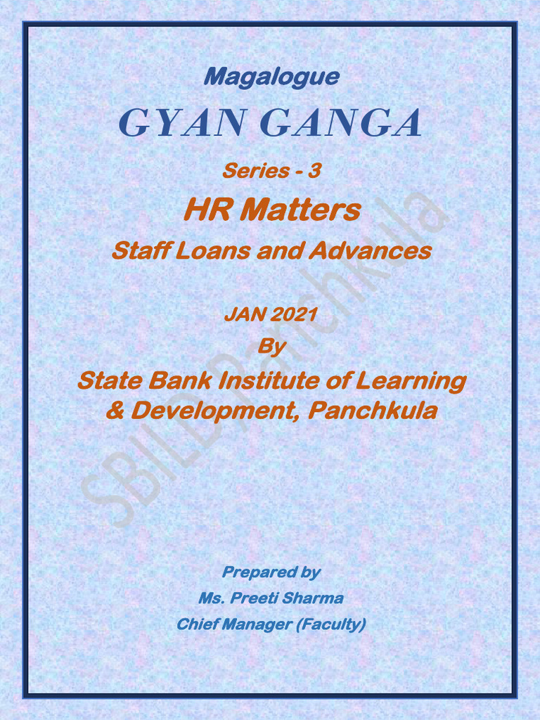 Staff Loans & Advances Guide | PDF | Loans | Mortgages