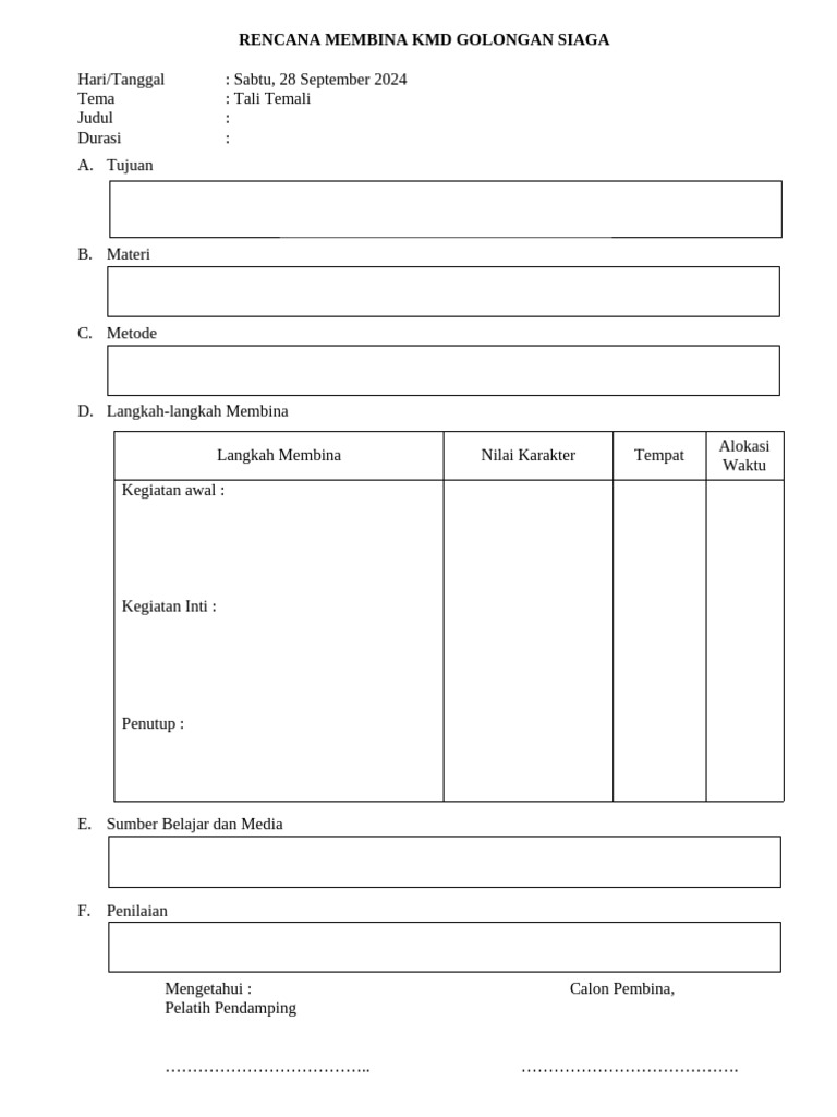 Format Rencana Membina | PDF