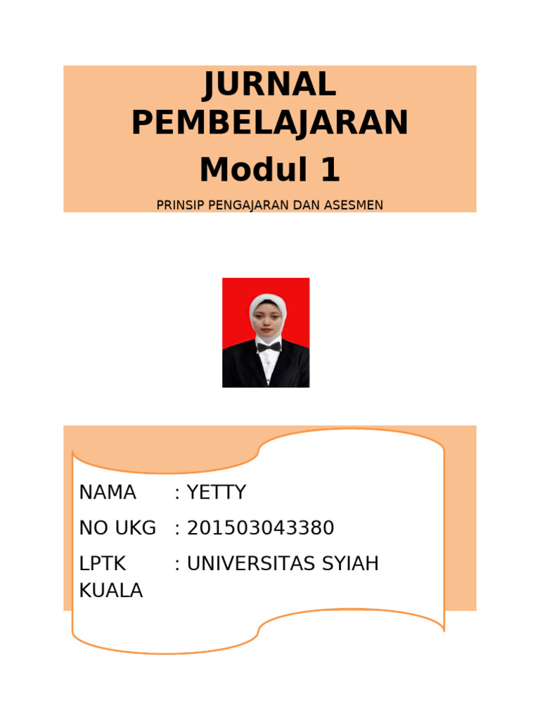 Jurnal Pembelajaran 1 | PDF