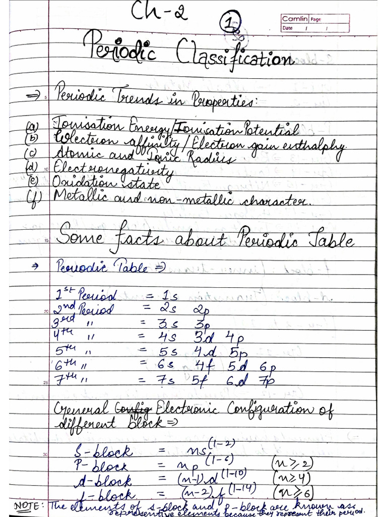 Periodic Classification | PDF