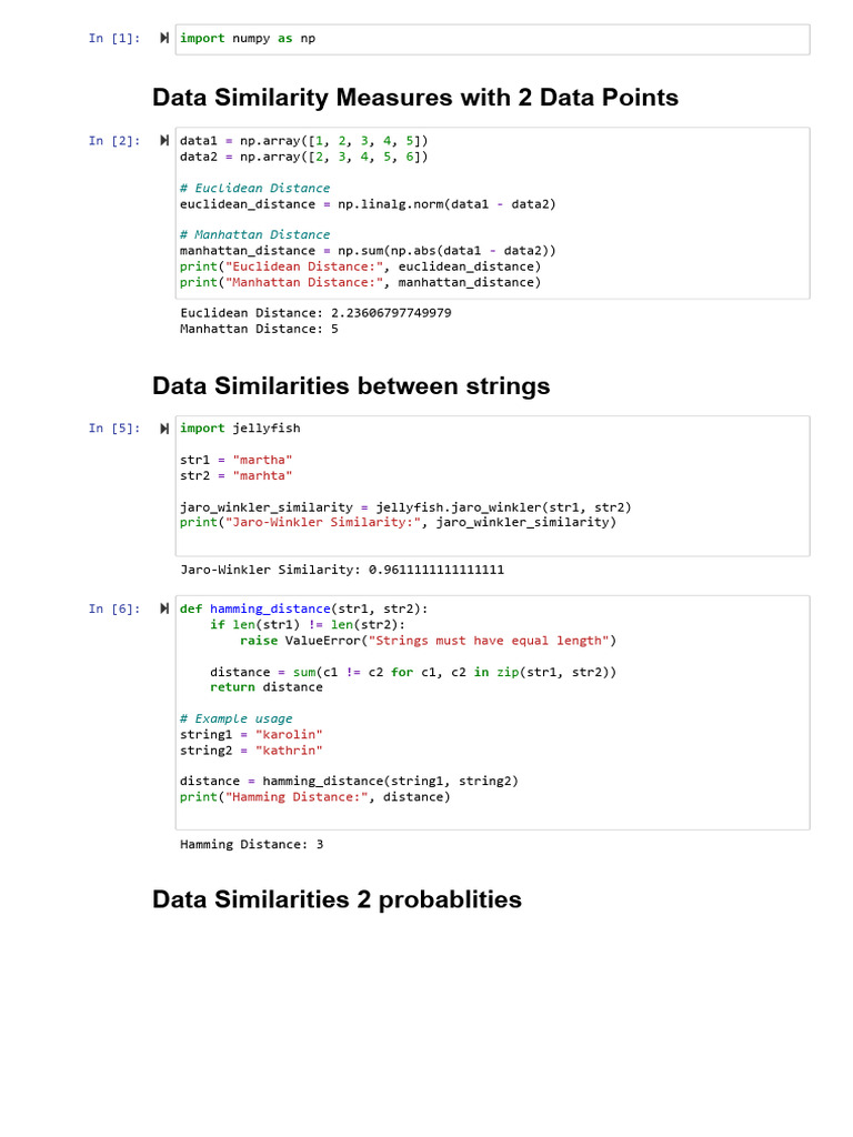 Similarity Measures | PDF