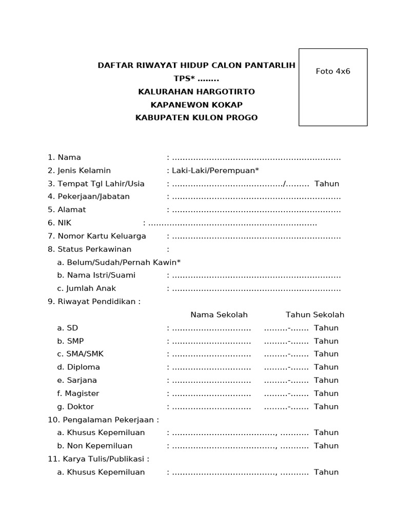 DRH Pantarlih | PDF