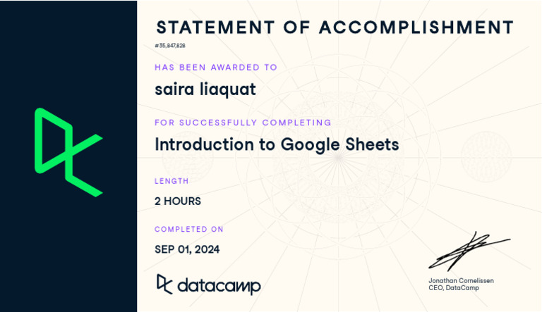 Introduction To Google Sheets | PDF