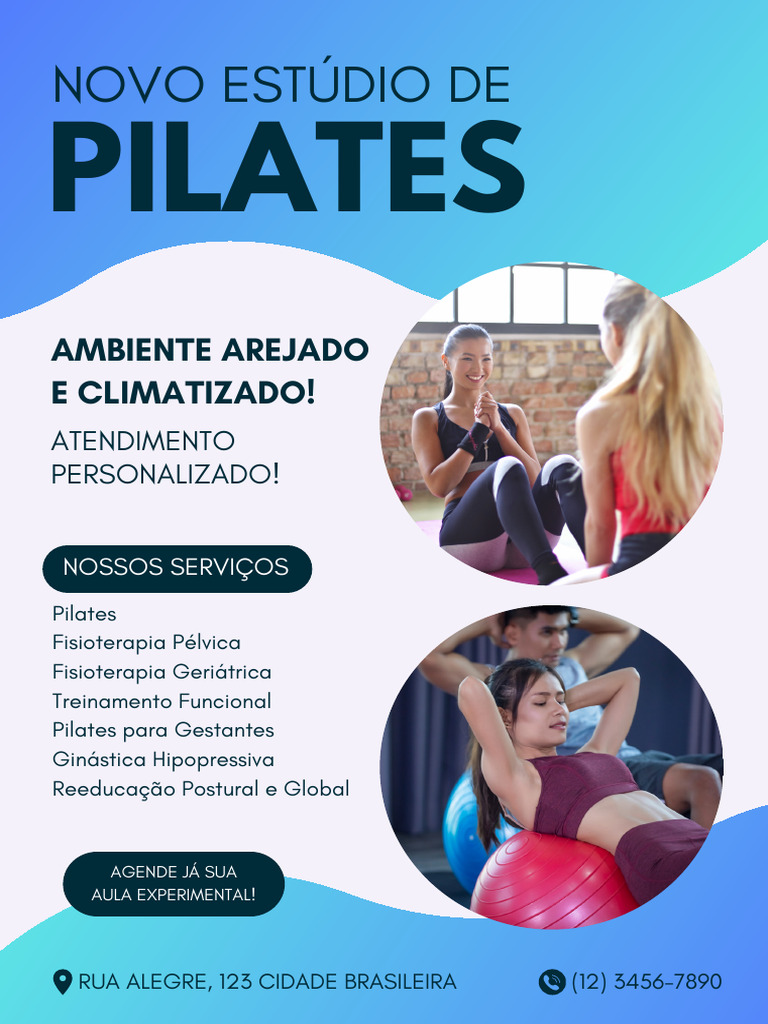 Folheto Estúdio de Pilates Azul e Branco.pdf | PDF