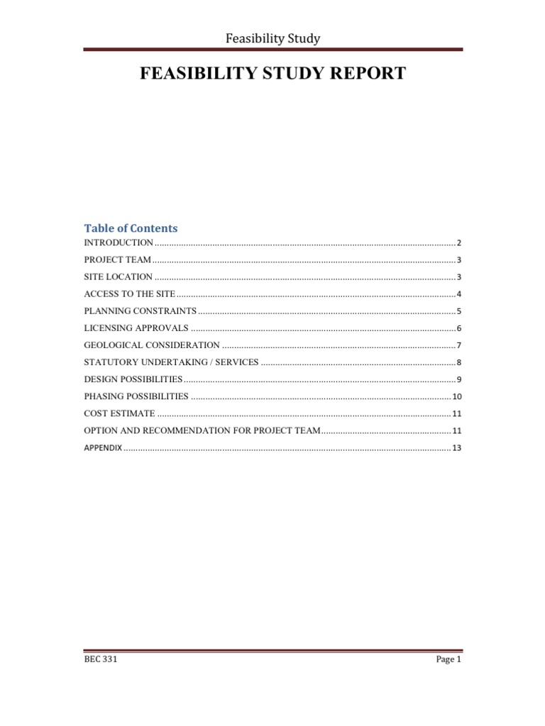 Construction Feasibility Study Guide | PDF | Feasibility Study | Hvac
