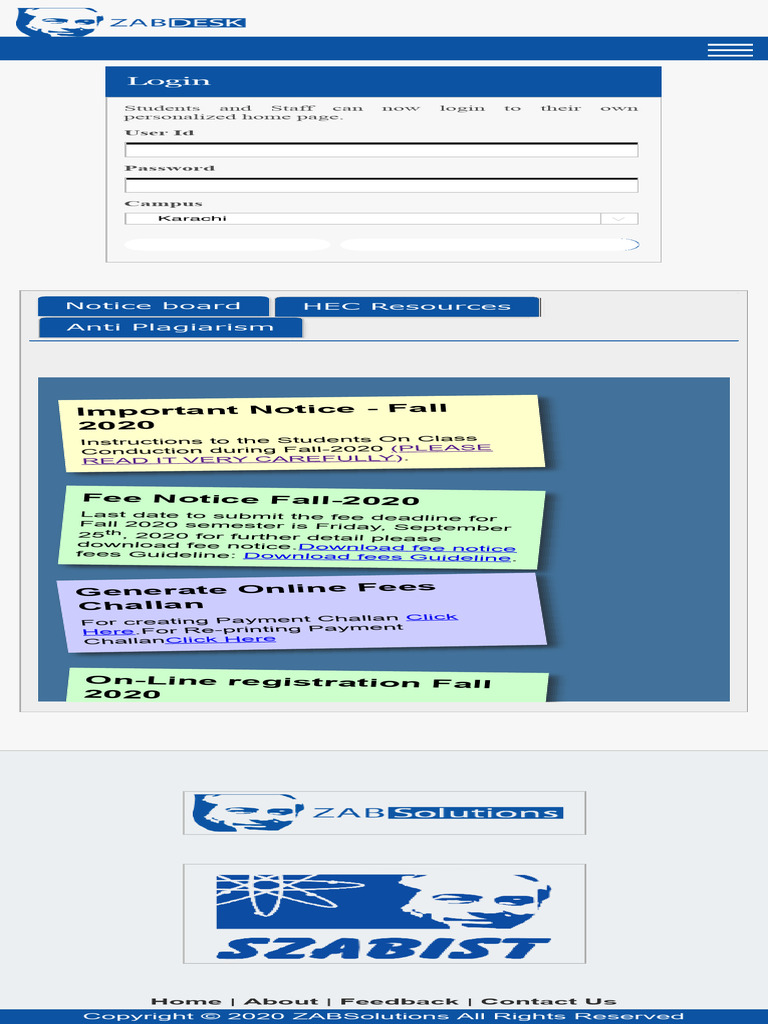 ZabDesk - Fall-2020 | PDF