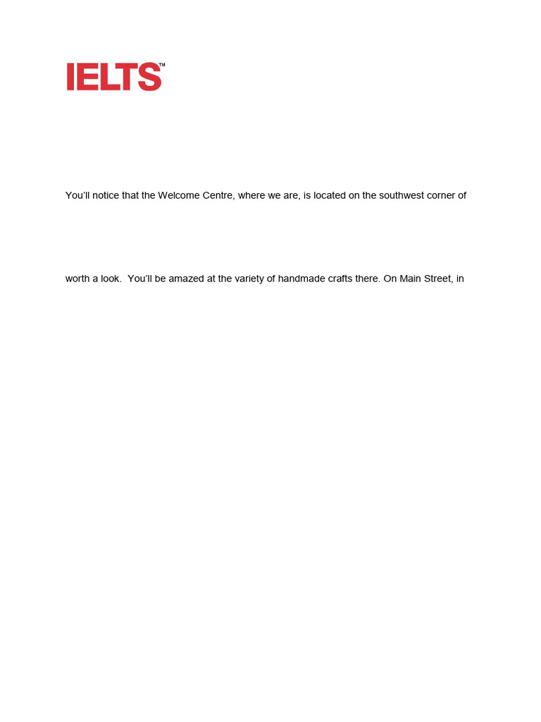 Ielts Listening Computer Delivered Plan Map Diagram Labelling ...