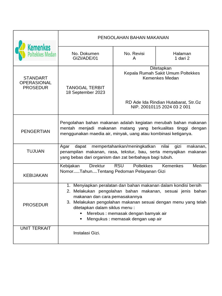 Sop 10 Ade Ida Rindian Huatabarat | PDF