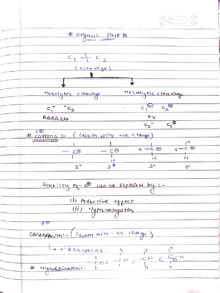 Organic Notes Mid-Sem | PDF