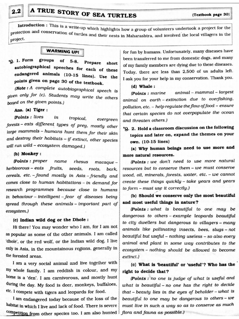 9th English Lesson 2.2 | PDF