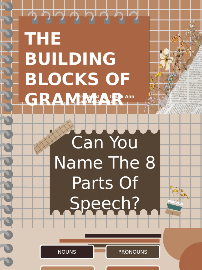 Building Blocks of Grammar | PDF