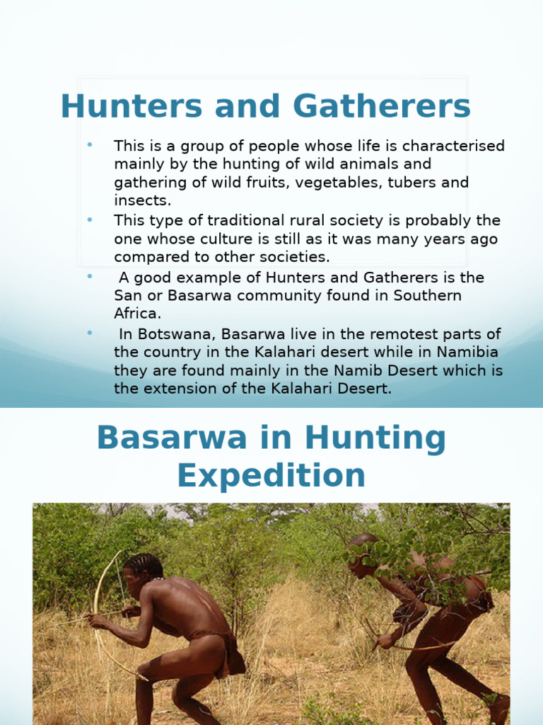Huntersngatherers 160829100816 | PDF | Pastoralism | Agriculture