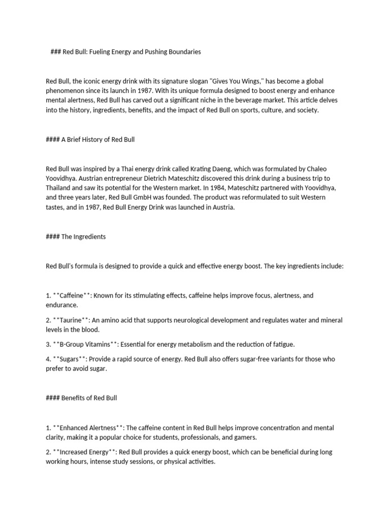 Red Bull | PDF
