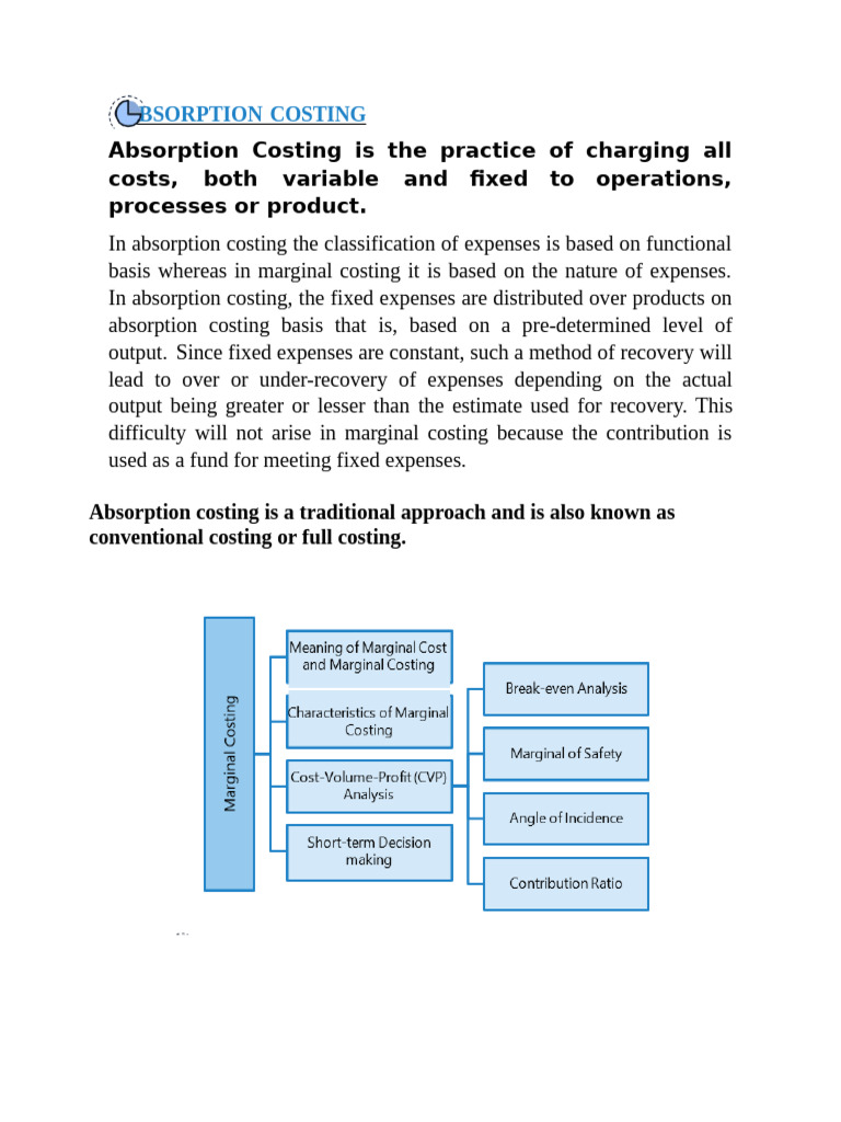 Absorption and Marginal Costing - Final | PDF | Cost Accounting | Computers