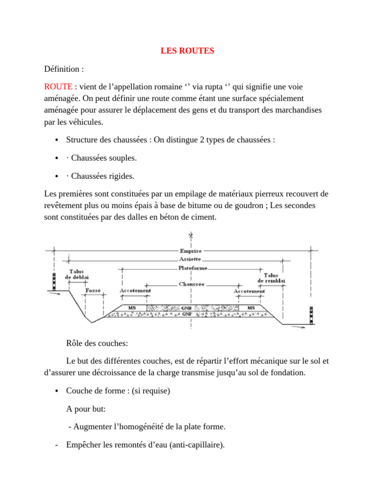 Les Routes | PDF