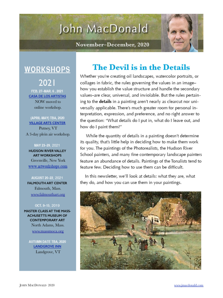 Newsletter - Devil in The Details | PDF