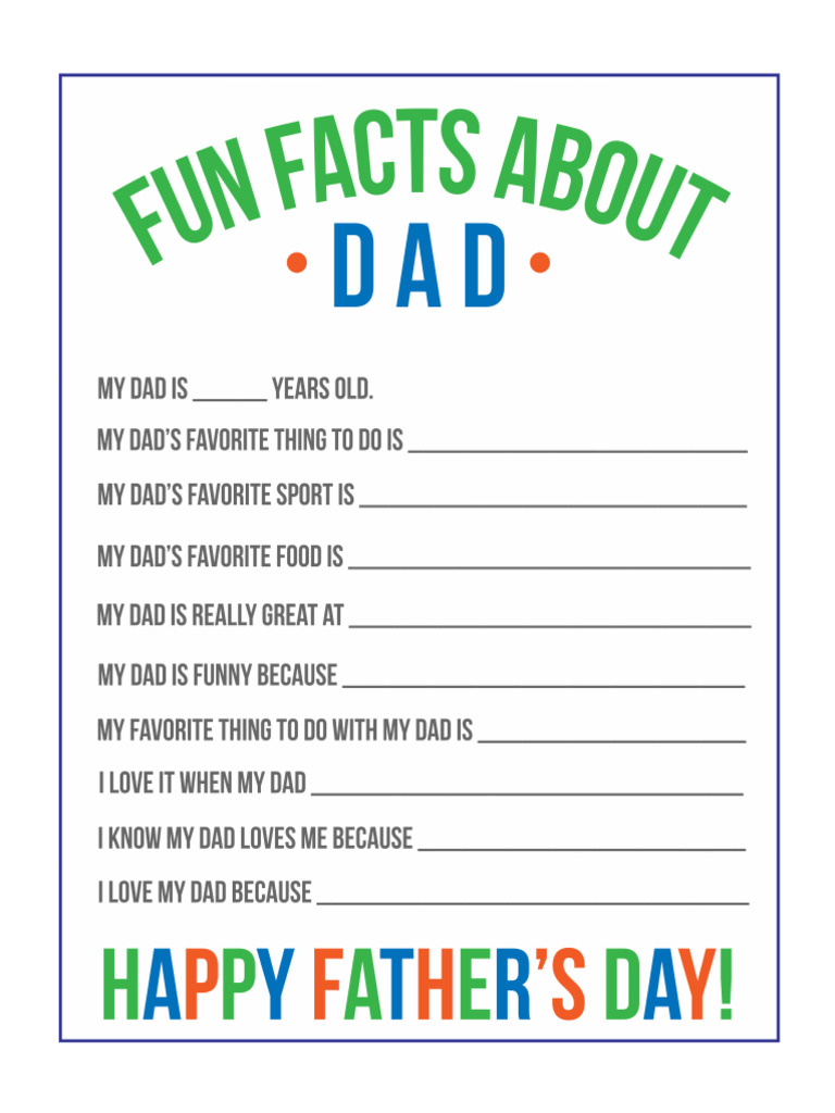 Fun Facts About Dad and Others | PDF