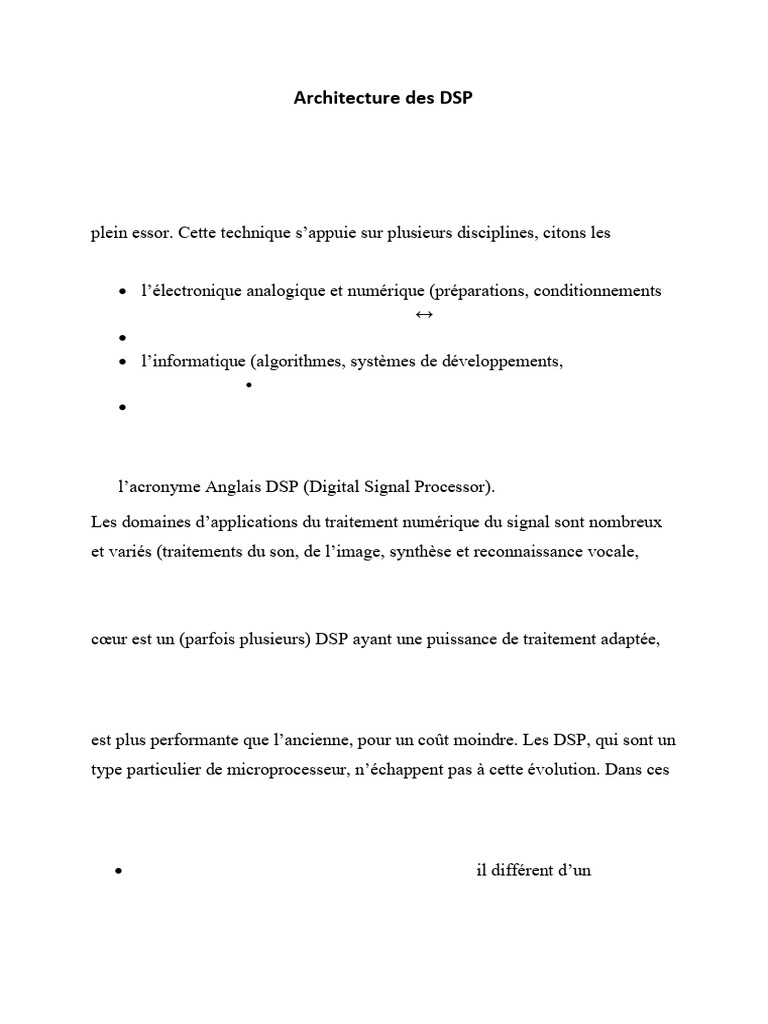 Cours DSP | PDF