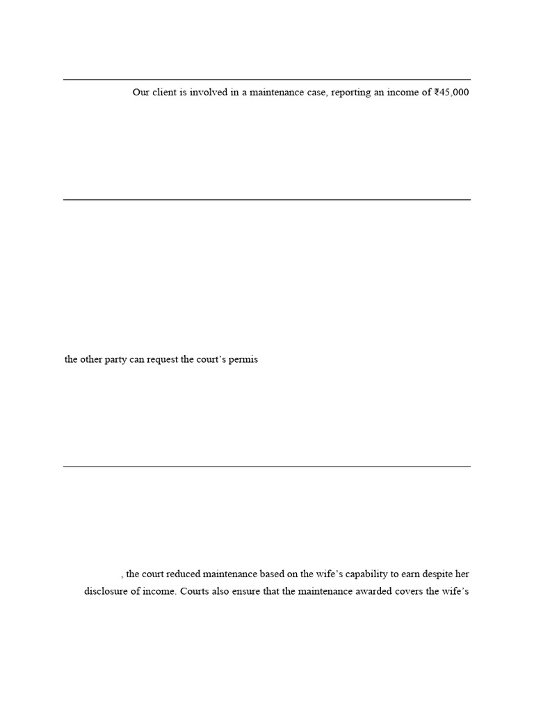 Brief Note - Maintenance Case | PDF