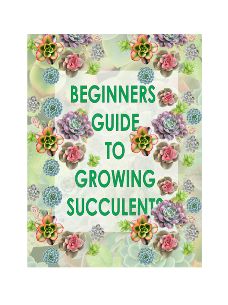 SUCCULENTS FOR BEGINNERS GUIDE (1) | PDF