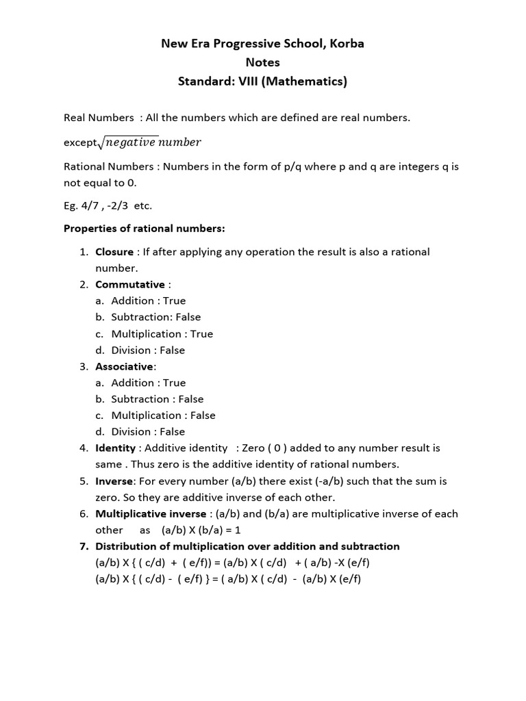Class 8 notes pdf