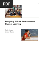Download Designing Written Assessment of Student Learning by Carlo Magno SN7791379 doc pdf