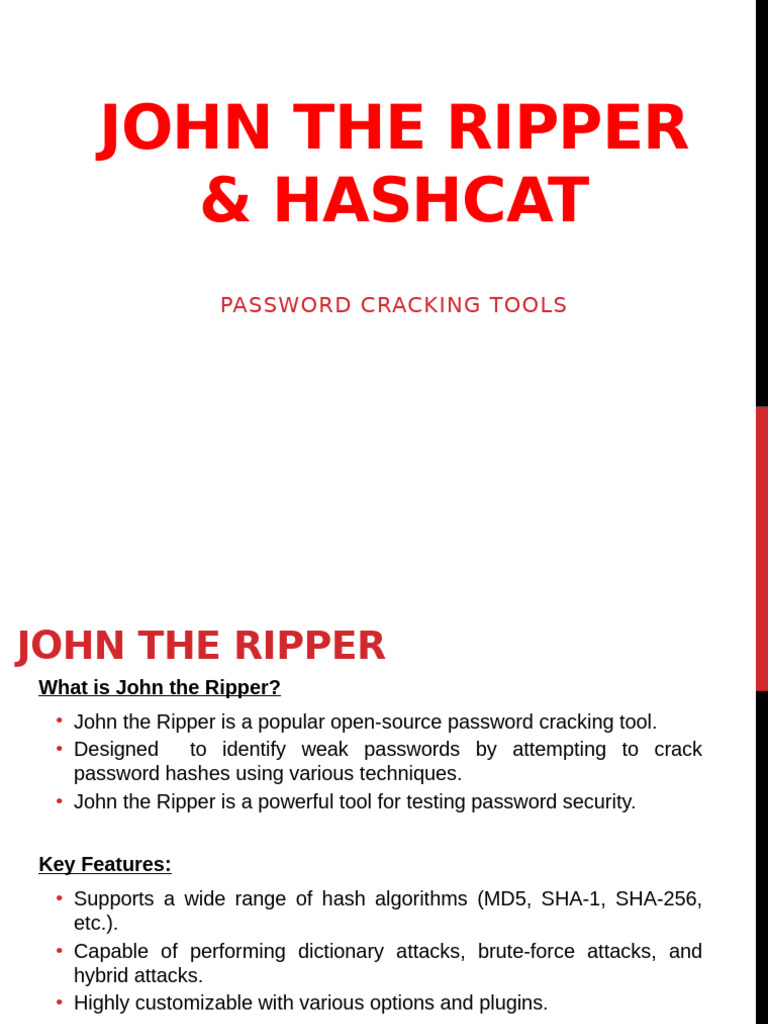 John the Ripper: Hash Format Guide | PDF | Password | Computers