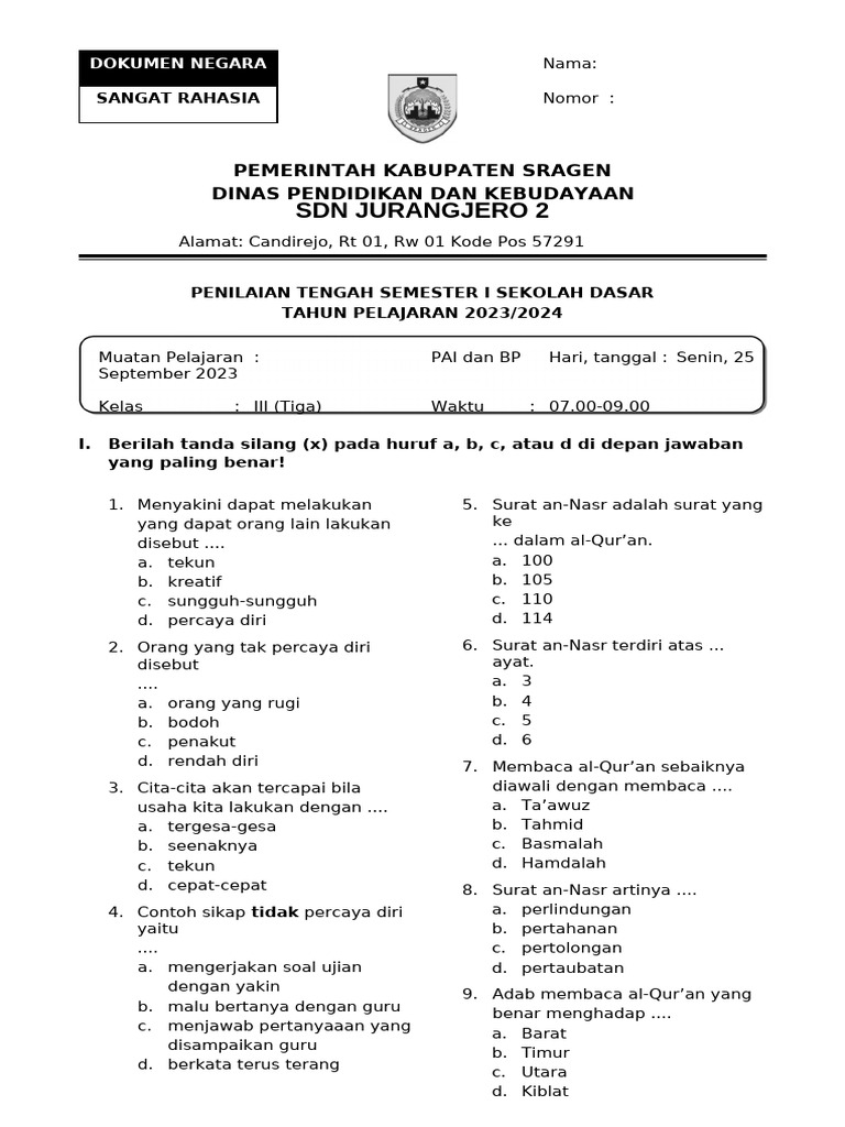 Pai Kelas 3 Pdf