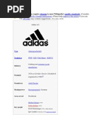 Adidas One of The Brand