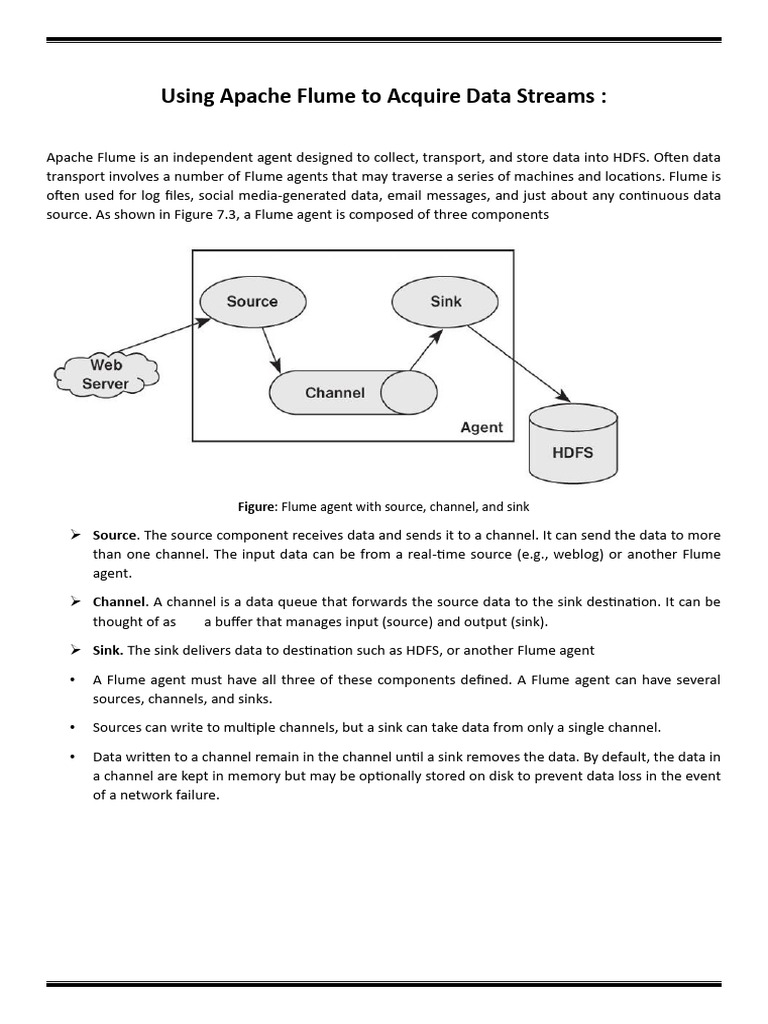 Using Apache Flume To Acquire Data Streams | PDF