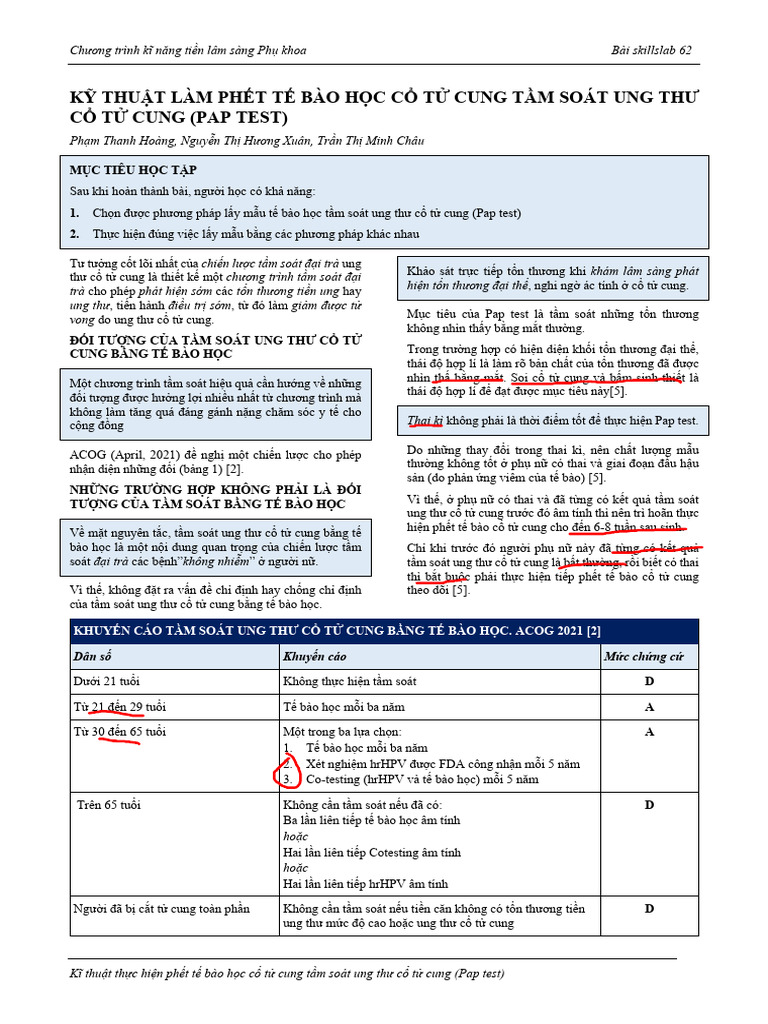 SV GV HDTH PapTest-62 | PDF