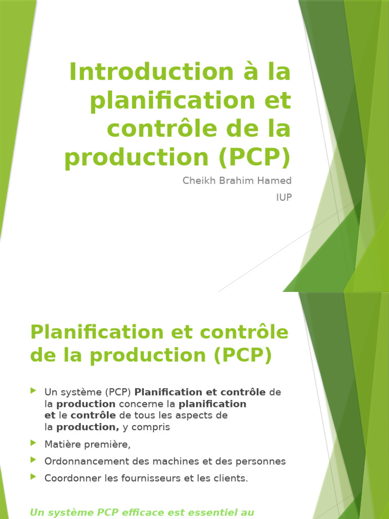 An Introduction To Manufacturing Planning & Control (MPC) .En - FR ...