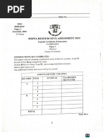 UNEB Project Checklist 2025 Template PDF
