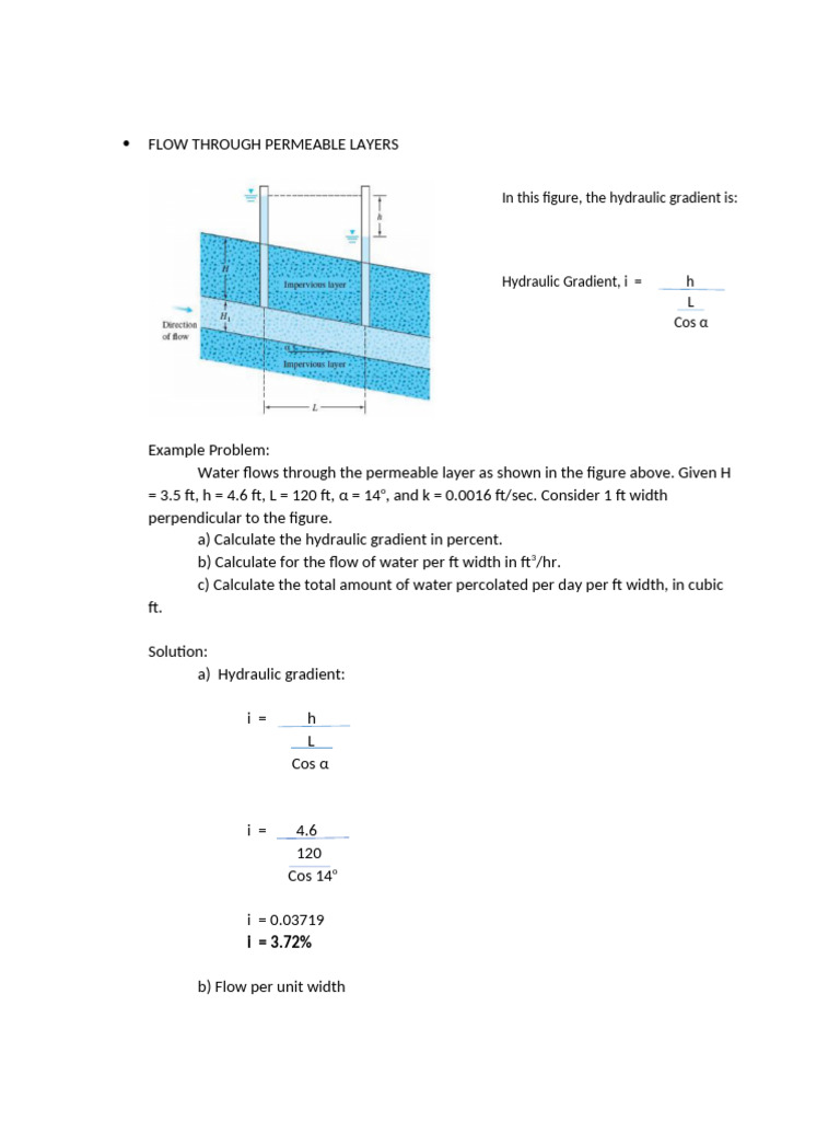 FLOW-THROUGH-PERMEABLE-LAYERS | PDF